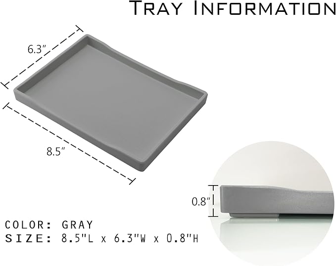 Small Gray Serving Tray | for Serving Accessory, Perfume or Display Use. - Image 6