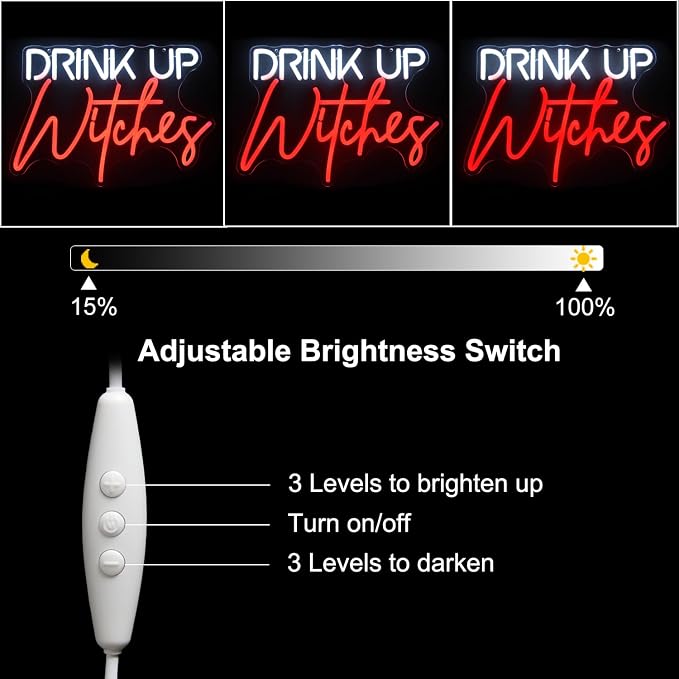 Drink Up Witches Neon Sign Halloween Neon Lights - Image 5