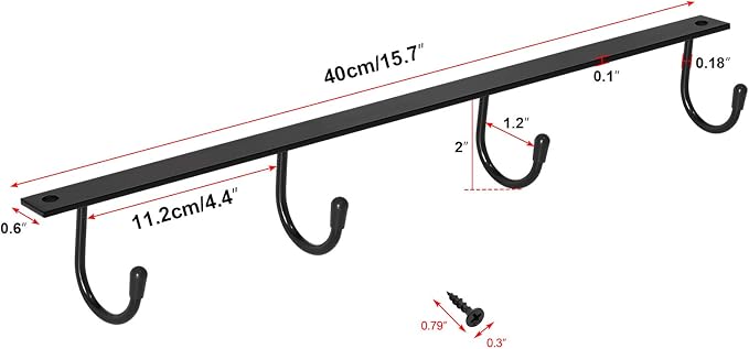 MOCOUM Under Cabinet Metal Mug Holder - Image 2