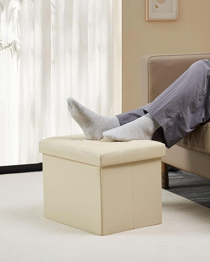 Bsketa Storage Ottoman, Folding Foot Stool - Image 2