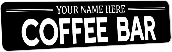 Custom Personalized Name Coffee Corner Cafe Sign by ChicoCreekSigns