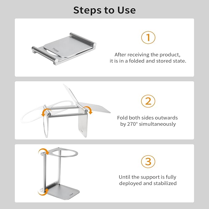 Pour Over Coffee Maker Stand, Foldable Portable Electric Espresso Machine Stand - Image 3
