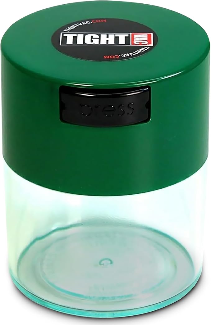 Tightvac - Premium Airtight Herb Storage Container - Holds ½ oz to 3 ounces - by Tightpac+America+Inc.