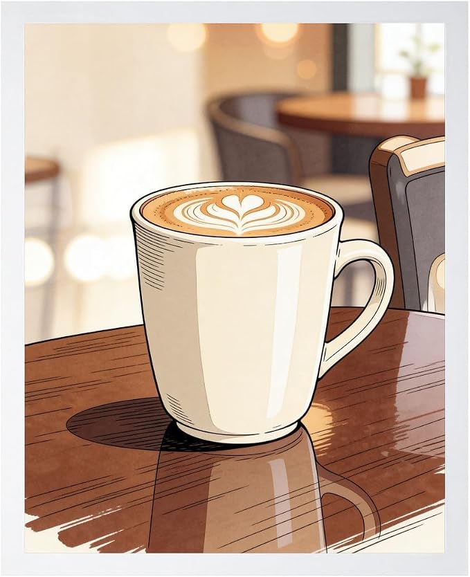 Lawrence Williams Designs Cafe Latte Poster by LawrenceWilliamsDesigns