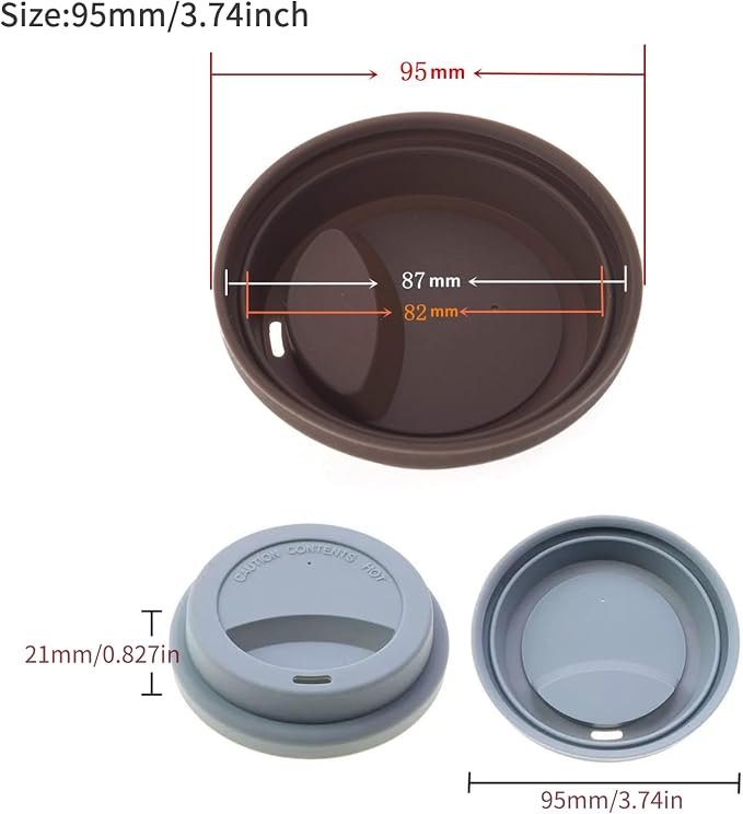 Silicone Cup Covers, Reusable Silicone Lids - Image 2