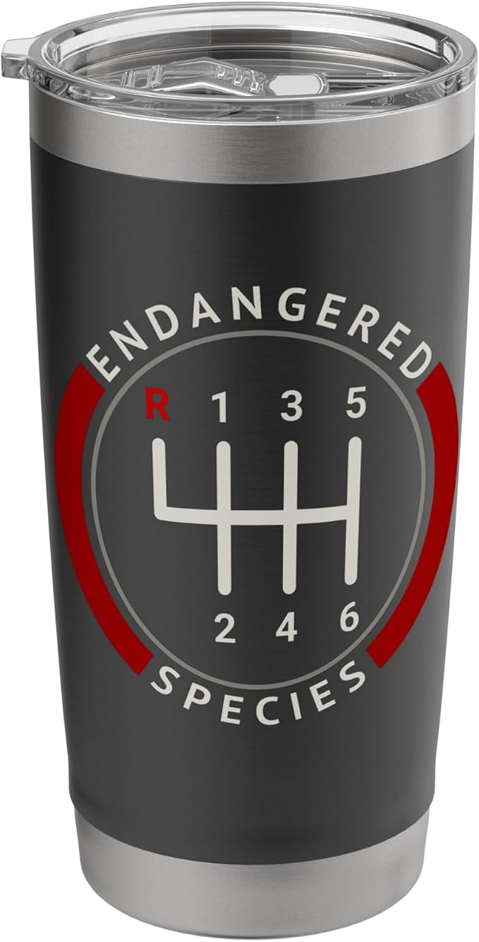 Manual Shift “Endangered Species” Case – Stick Gear Design Stainless Steel by Unknown