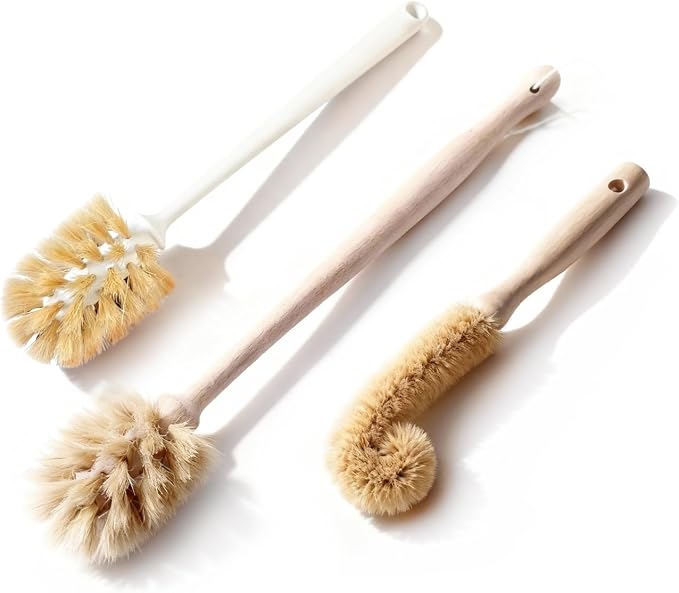Bottle Brush & Dish Scrubber Set by milinkllc