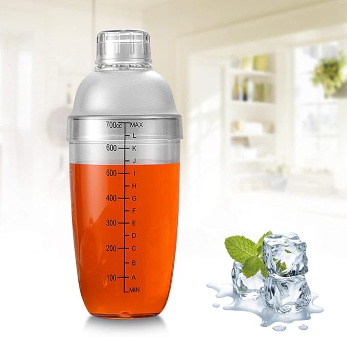 2 Pcs Plastic Cocktail Shaker, Drink Mixer Hand Shaker Cup - Image 3