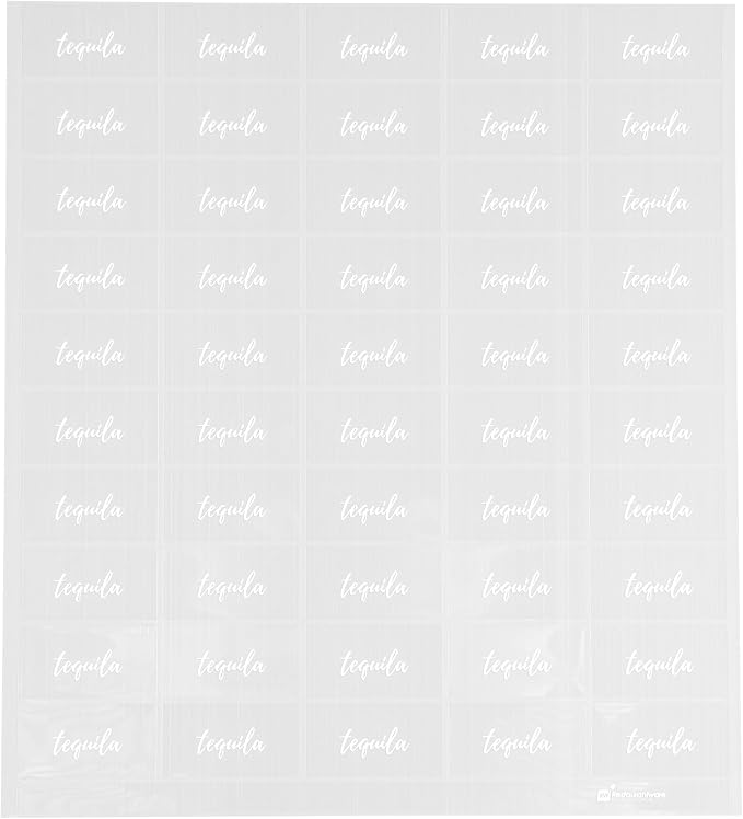 Restaurantware Label Tek 1.9 x 1 Inch Tequila Juice Bottle Labels 100 by Restaurantware
