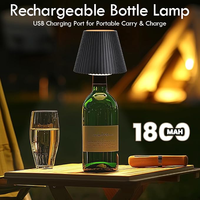 WILIT Wireless Lamp Shades for Liquor Bottle Lights, 3 Level Brightness - Image 4