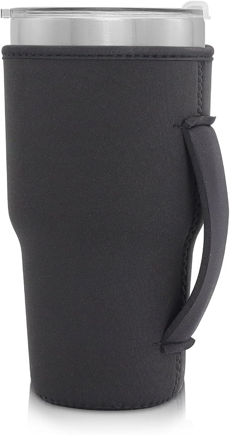 Reusable Iced Coffee Cup Sleeve Neoprene Insulated Sleeves Cup Holder - 32oz by AJLTPA