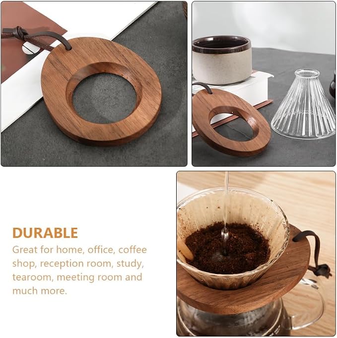 IMIKEYA Wooden Coffee Dripper Stand Coffee Maker Stand | Coffee Dripper Stand - Image 8