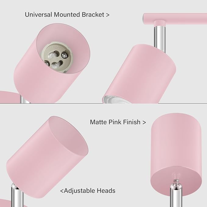 BoostArea LED 4 Light Track Lighting Kit, Flexibly Rotatable Light Head - Image 3