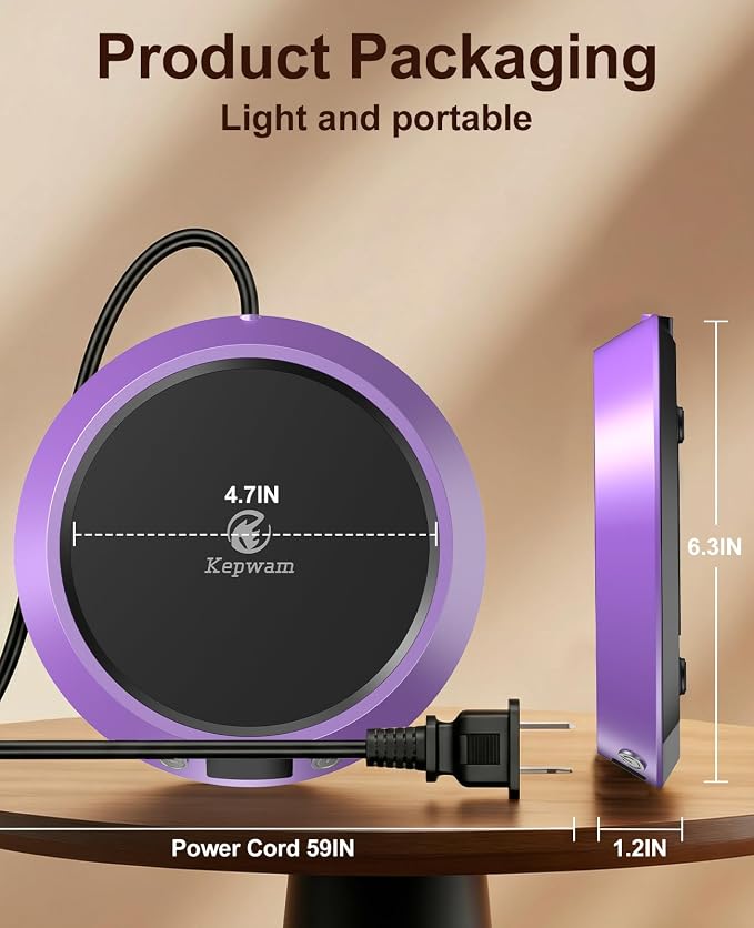 Kepwam Coffee Mug Warmer - 50W Electric Coffee Warmer - Image 6