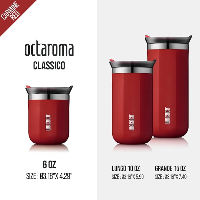 WACACO Octaroma Classico Vacuum Insulated Coffee Mug, Double-wall Stainless - Image 5