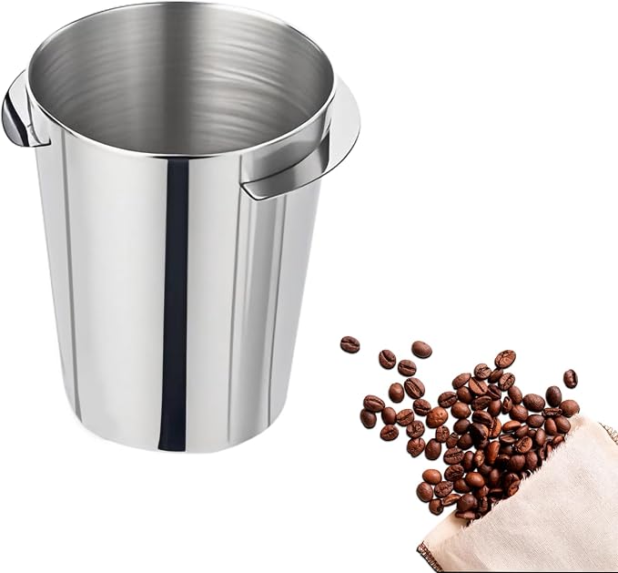 58mm Coffee Dosing Cup, Stainless Steel Espresso Coffee Dosing Cup Silver by Unknown