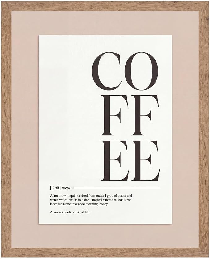 Lawrence Williams Designs Coffee Typography Poster by LawrenceWilliamsDesigns