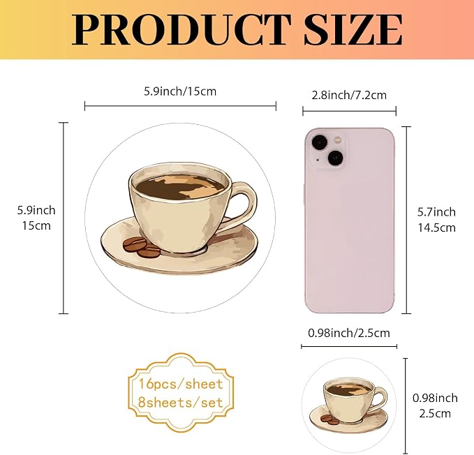 CREATCABIN 128Pcs Chocolate Chip Cookie Stickers Biscuit Planner Stickers - Image 2