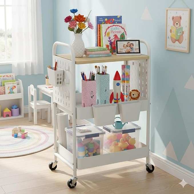 danpinera 3 Tier Rolling Cart - Image 7