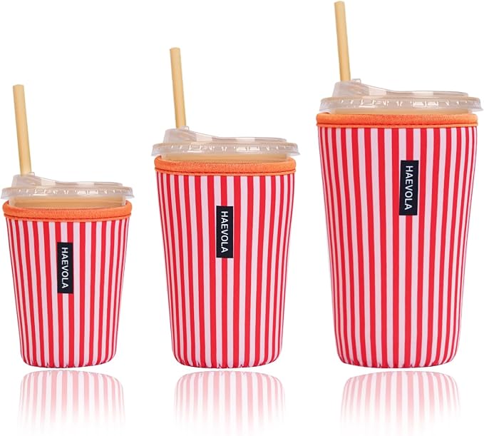 Reusable Insulated Neoprene Iced Coffee Cup Sleeve, Durable Drink Sleeve by Unknown