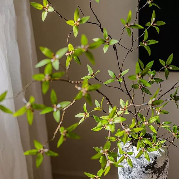 Melorca&Guilla Artificial Plants, Faux Greenery Stems Vase Branches Fake Plants - Image 4