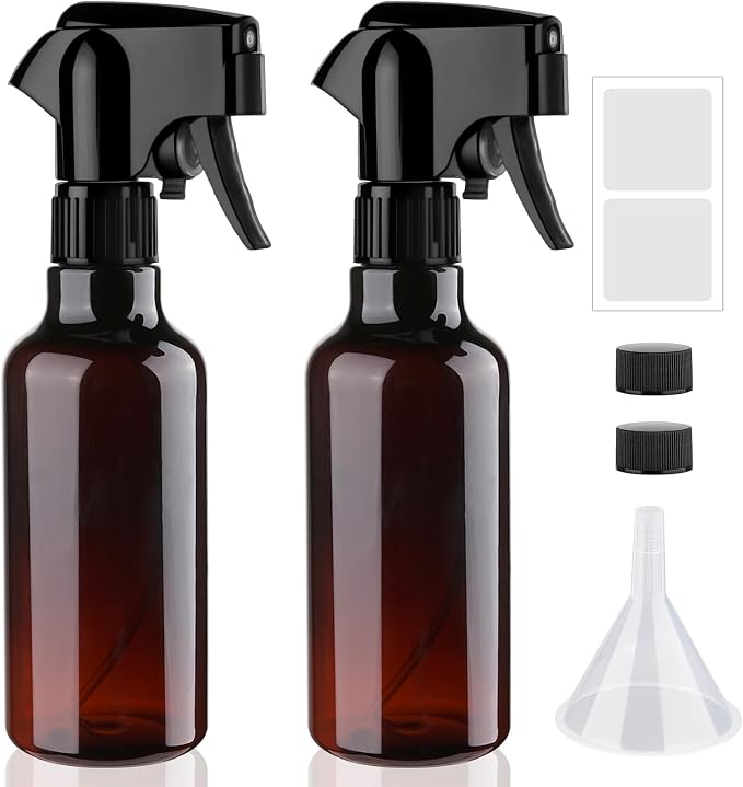 Plastic Spray Bottles 12oz Mist Spraying Bottle Continuous Mister Spray Bottle by Hethyo