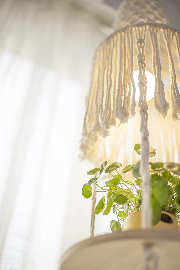 YKBU Macrame Plant Hanger Shelf Hanging Rope Shelf Indoor - Image 5