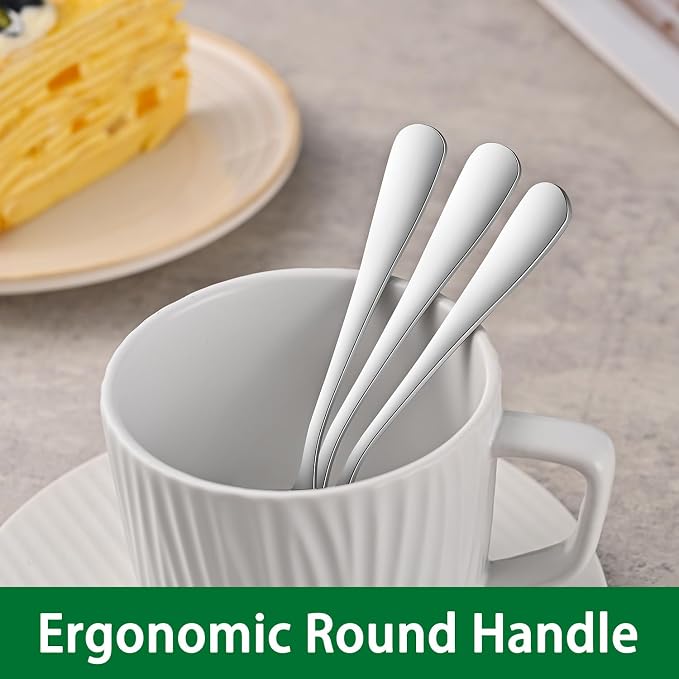 DEHOV 4.7 Inch Tea & Coffee Spoons, Dishwasher Safe Small Spoon - Image 5