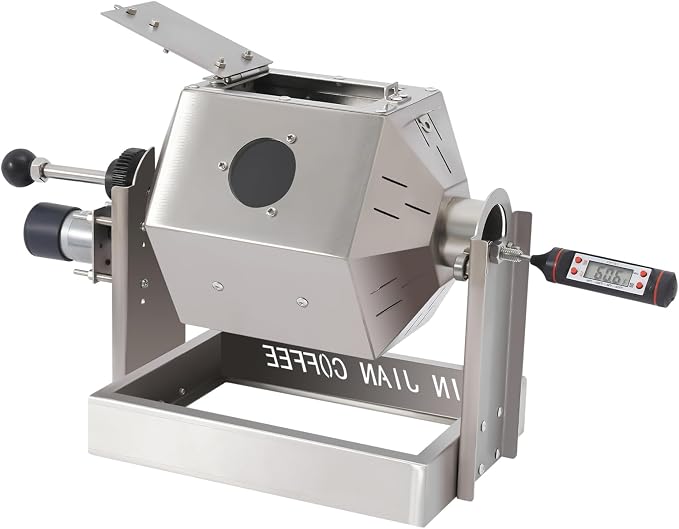 Coffee Bean Roaster with Coffee Bean Cooler, Gas 500g Coffee Bean Baker Drum - Image 5