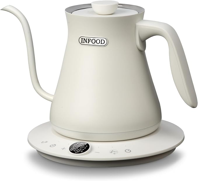 INFOOD 0.8L Gooseneck Electric Kettle, Precise Temperature Control by INFOODOutdoorHomeKitchen