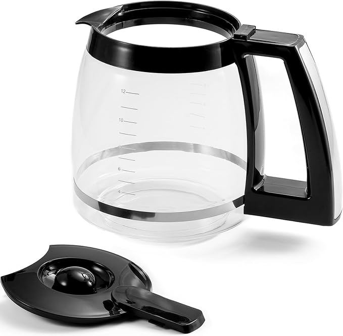 12-Cup Replacement Glass Carafe Compatible by Ruioaw