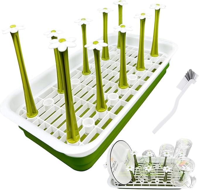 Removable Large Water Bottle Drying Rack, Vertical Bottle Drying Rack Kitchen by FEXICHUJI