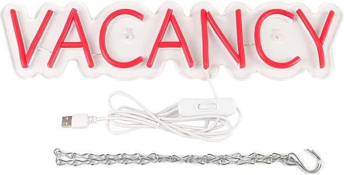 VACANCY Neon Signs for Wall Decor Neon Lights for Bedroom Led Business Signs - Image 6