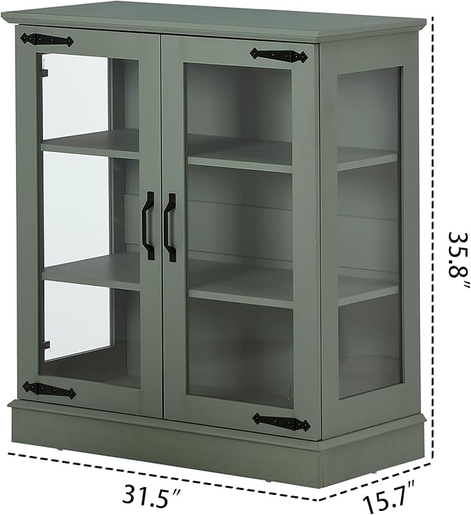 FOREST GRAVITY 31.5'' Small Display Buffet Cabinet - Image 2