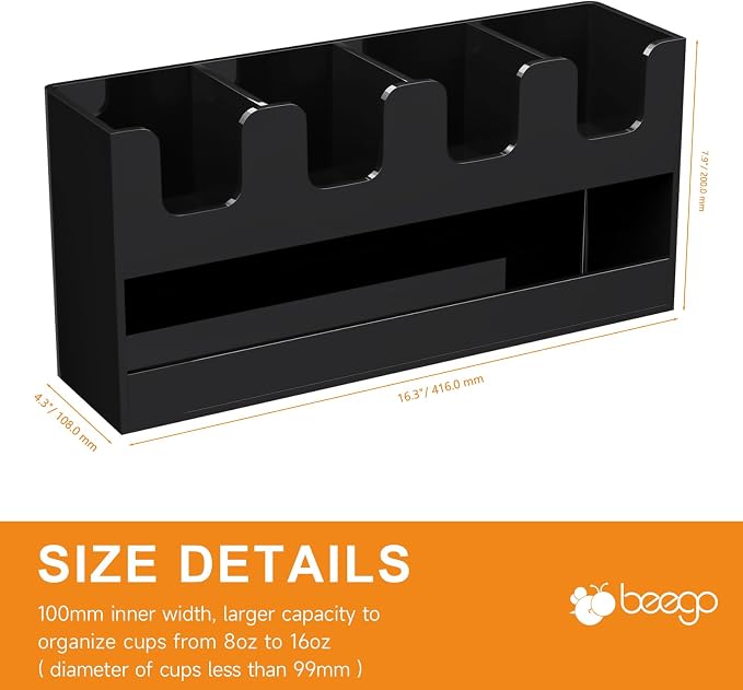 Beego 5-Compartment Cup Holder for Countertop - Image 9