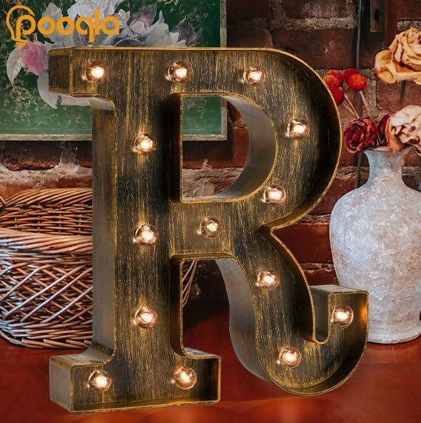 Pooqla Vintage Light Up Marquee Letters - Image 6