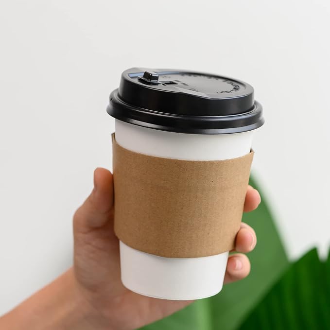 RACETOP Paper Coffee Cups Sleeves 100 pack, Suitable - Image 3