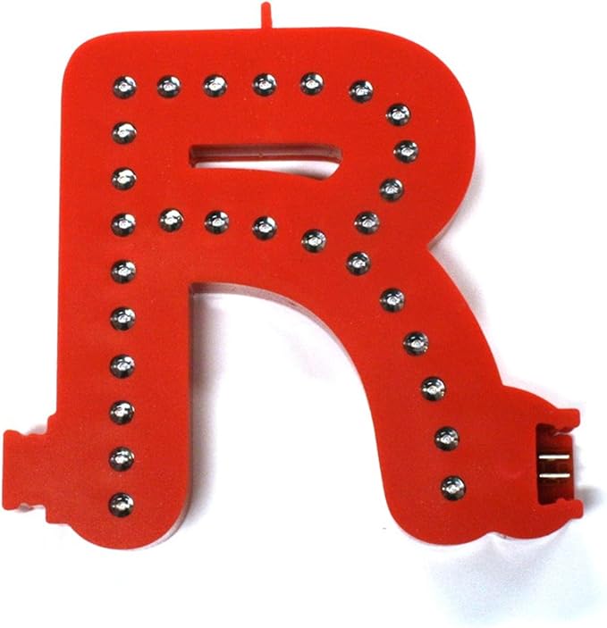 M&T Displays LED Marquee Letter Lights Modular Red Light Up Alphabet Initial R by MTDisplays