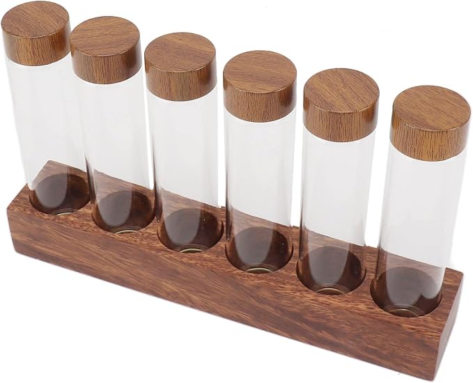 Fydun Clear Glass Coffee Bean Storage Jar, Tubes - Image 4