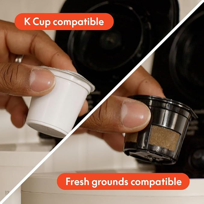 BELLA VersaBrew 2-in1 Coffee Maker, K-Cup compatible, Brew 3 Sizes Carafes & - Image 4
