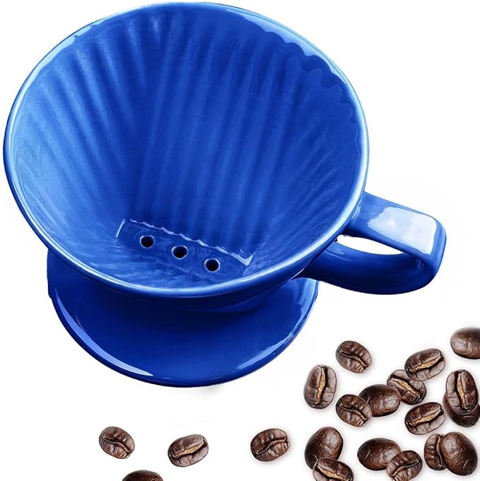 Handmade Pour Over Ceramic Coffee Dripper by Unknown
