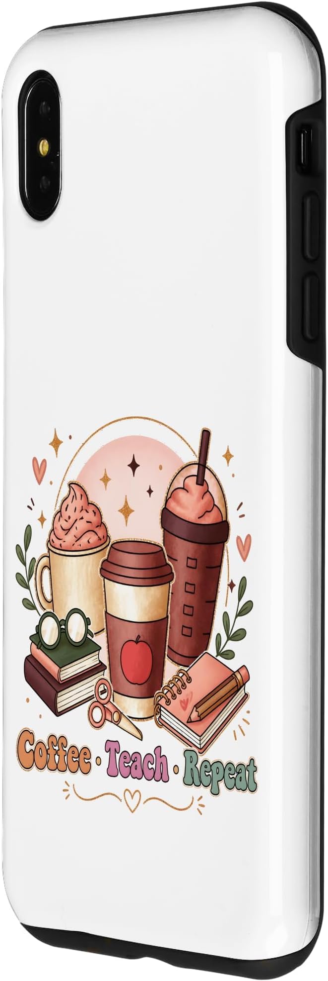 Coffee Teach Repeat Teacher Daily Routine Design Case - Image 2