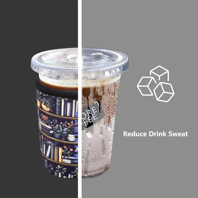 3 Pack Reusable Sleeve for Iced Coffee Cup, Coffee Neoprene Sleeve for Iced&Hot - Image 2