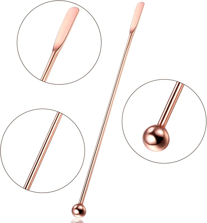 7.5 Inches Stainless Steel Coffee Beverage Stirrers Drink Swizzle Stick - Image 3