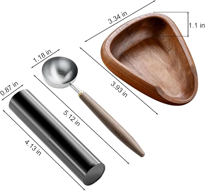 Wooden Coffee Bean Dosing Cup - Image 2