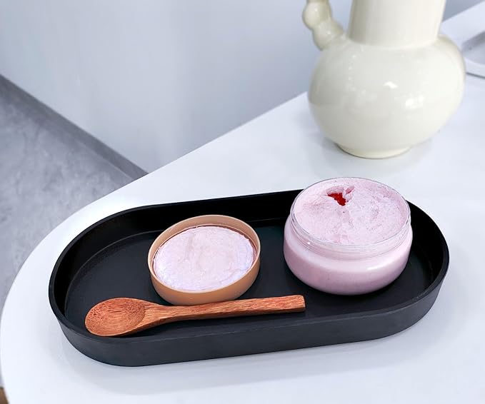 Black Small Tray, Oval Tray, Countertop Organizer | - Image 5