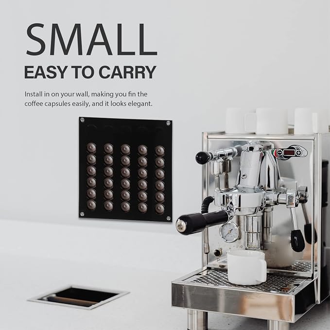 Cabilock Wall-mounted Coffee Capsule Rack Elegant Acrylic Coffee Storage - Image 3