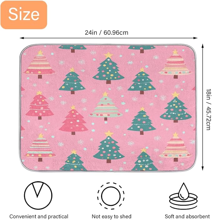 Dish Drying Mat, Kitchen Counter Quick Dry Pads - Image 2