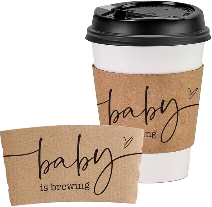 Baby Is Brewing Coffee Sleeves, Hot Iced Coffee Sleeves by DTLGTG