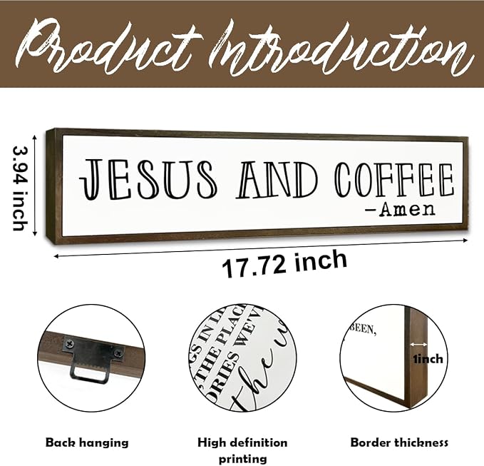 Christian Coffees Decor, Wall Decor Art, Rustic Coffee Station Decors, Coffees - Image 2